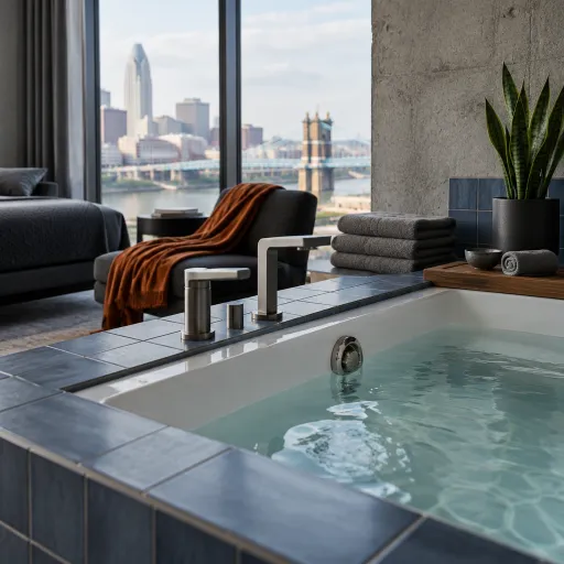 Elegant hotels in Cincinnati with hot tubs in the room for a refined city escape