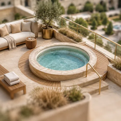 Refined stays in hotels with private hot tubs
