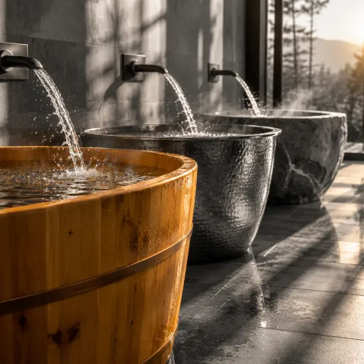 Cedar, copper or stone: how the tub itself shapes the soak