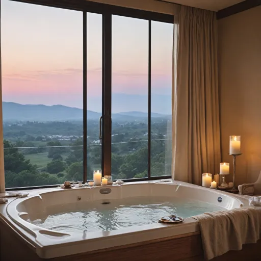 Experience ultimate relaxation: hotels in Indy with hot tub in room for your next stay