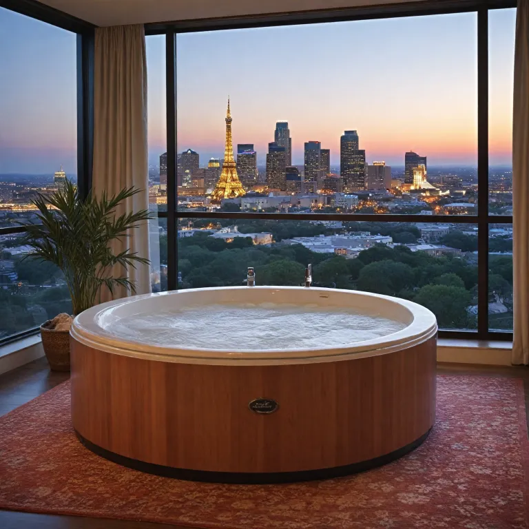 Elegant stays with a hot tub in hotel room in San Antonio