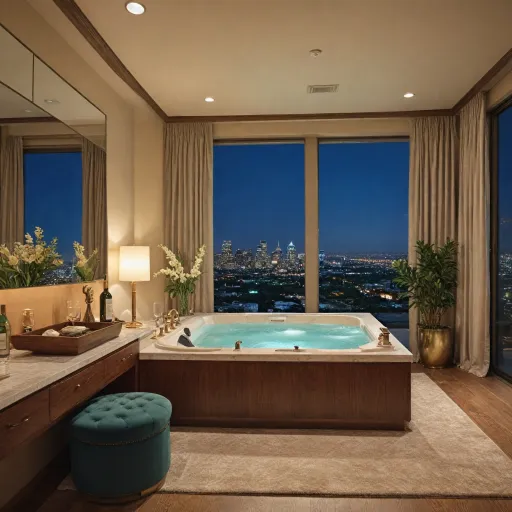 Elegant hotels in Dallas with hot tub in room for a refined city escape
