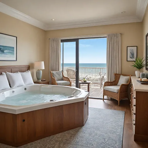 Elegant hotels with hot tubs in room in Virginia Beach for a refined coastal stay