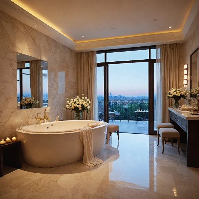 Elegant in room hot tub hotels for a refined romantic escape