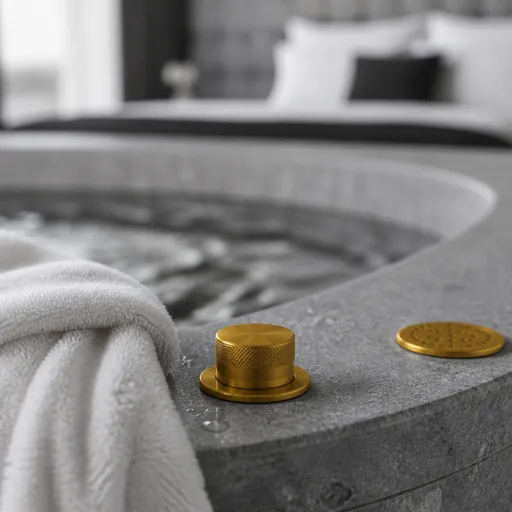 Elegant hotel rooms with a hot tub for elevated stays