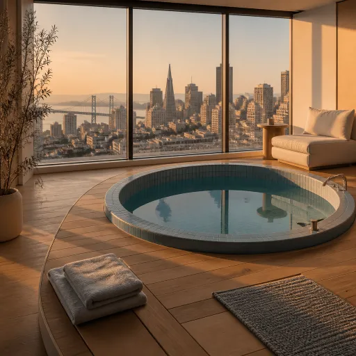 Elegant hotels in San Francisco with a hot tub in the room for a refined city escape
