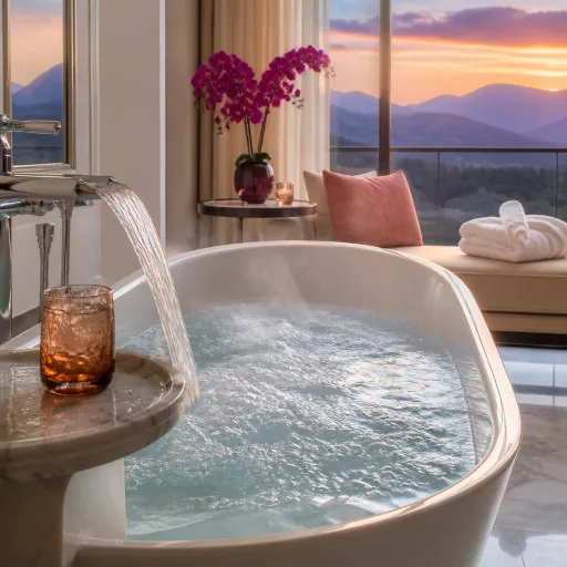 Elegant hotels with hot tubs in room in NH for refined escapes